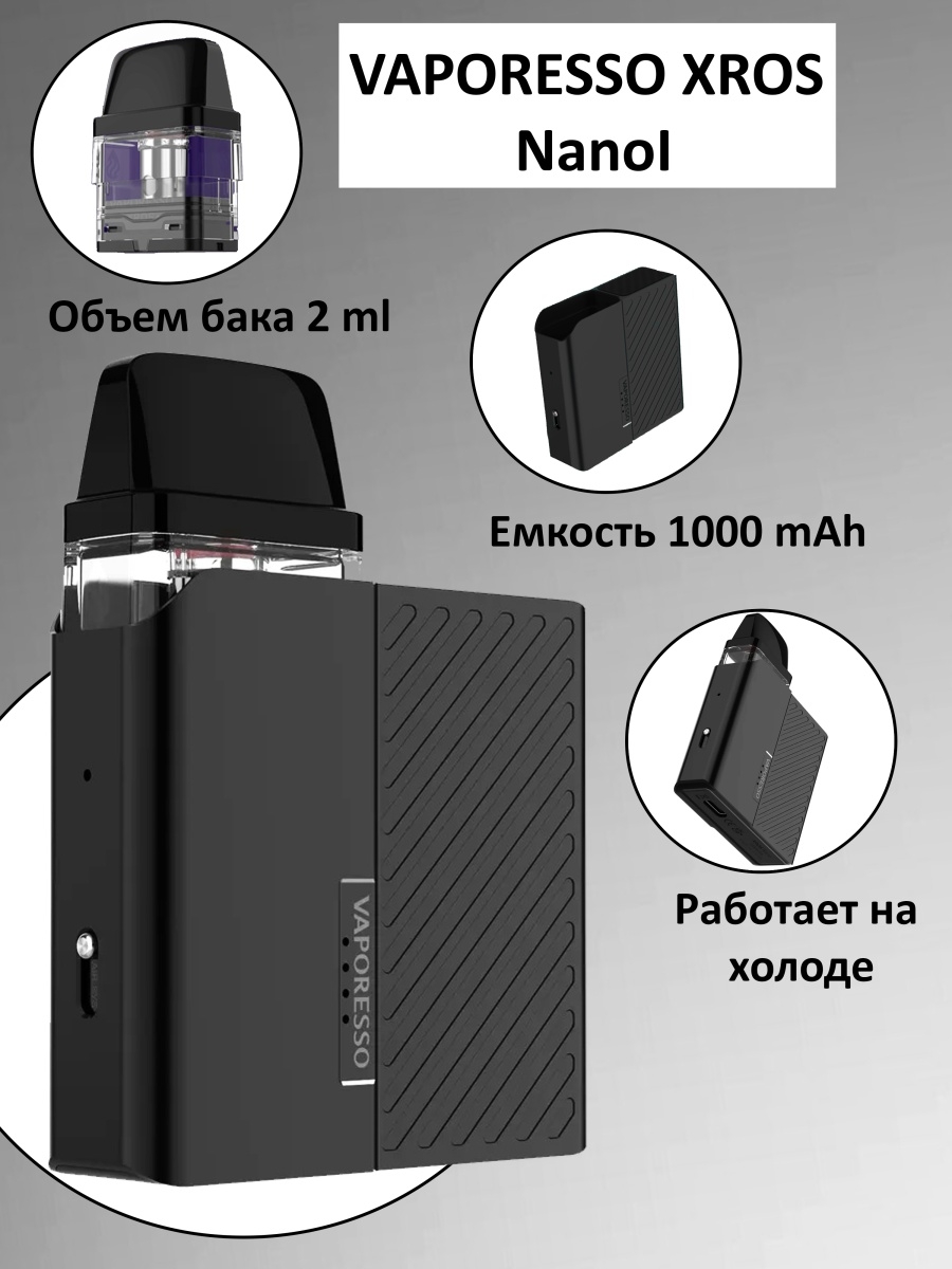 Хрос сколько бак. Вапарессо Xros нано. Vaporesso Xros Nano. Вейп Xros Nano. Xros Nano испаритель.