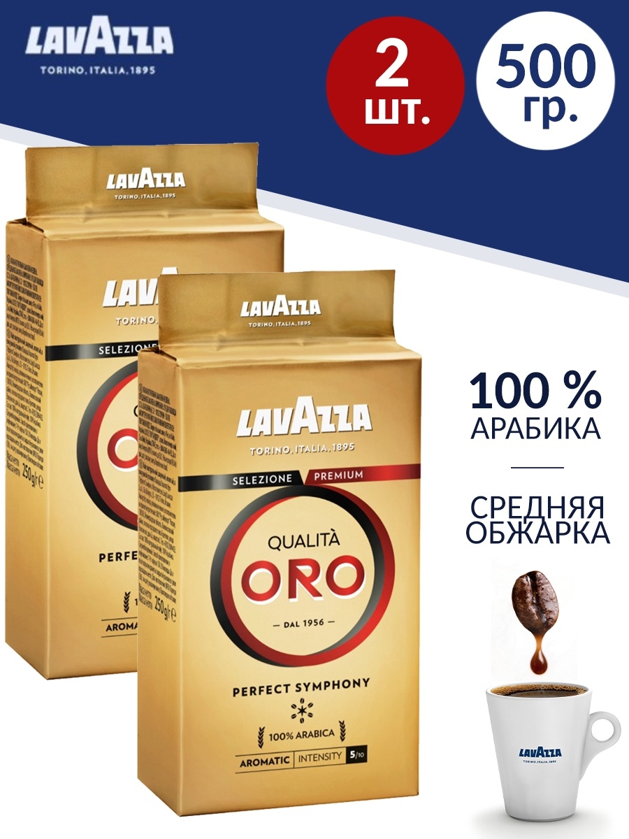 Кофе молотый lavazza oro 250