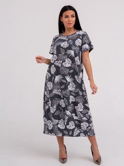 Платье домашнее женское, большие размеры DIANIDA 82263112 купить за 748 ₽ в интернет-магазине Wildberries