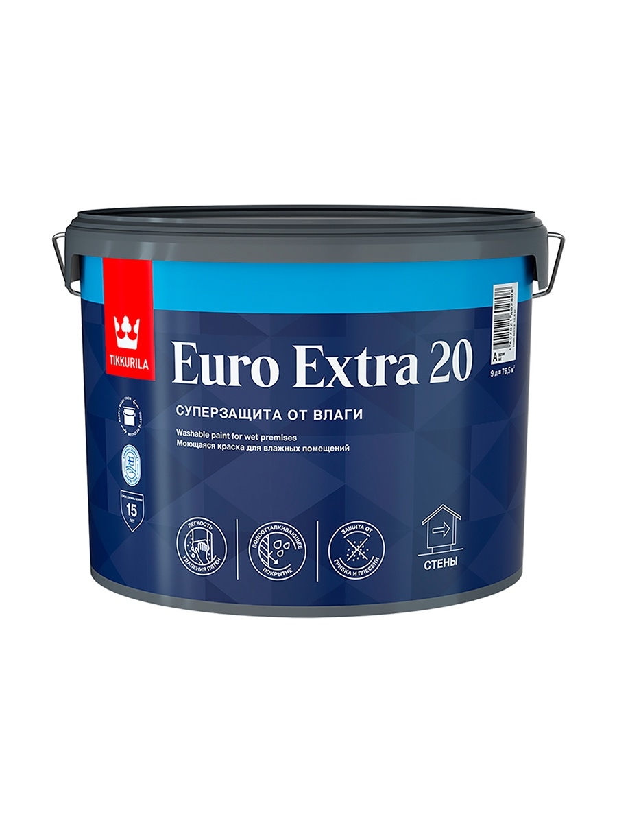 Евро экстра 20. Краска Tikkurila Euro Matt 3. Tikkurila Euro Extra 20. Краска Tikkurila Euro Power 7 латексная белая 9л. Краска для влажных помещений Euro Extra 20 с п/мат 9л.