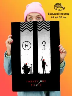 Постер плакат 49х33 Twenty One Pilots