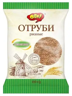 Отруби ржаные (молотые) 8 пакетиков по 150 гр