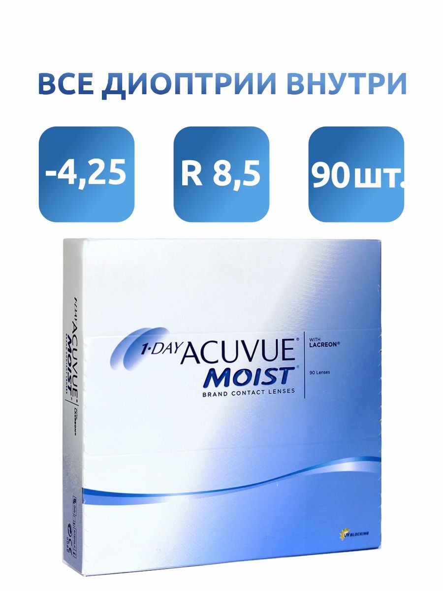 Контактные линзы acuvue moist 90