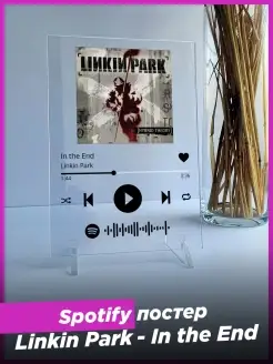 Spotify постер linkin park спотифай сувенир подруге другу