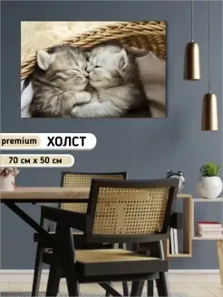 Картина спящие котята