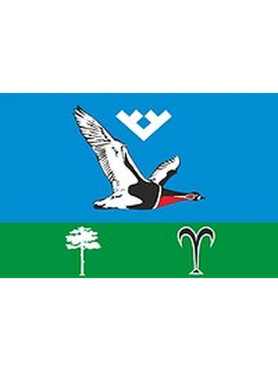 Флаг Октябрьского района ХМАО Югра
