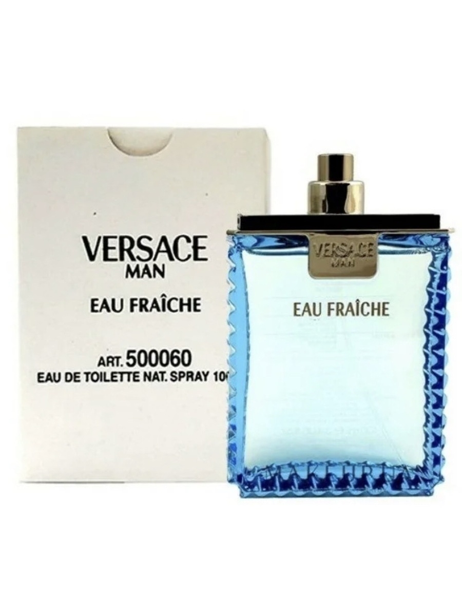 Eau men. Versace man Eau Fraiche 100 ml. Версаче мен Eau Fraiche 100 мл тестер. Versace Eau Fraiche men 100ml EDT Test. Тестер eu Versace man Eau Fraiche,100ml.