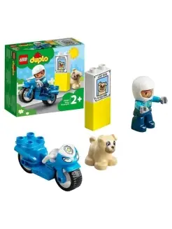 Конструктор DUPLO Town Полицейский мотоцикл 5 деталей