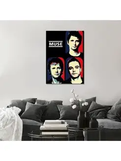 Картина на холсте Muse комикс 50х70