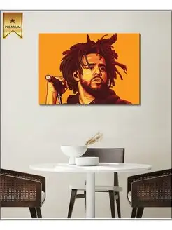 Картина на холсте J Cole 30х40