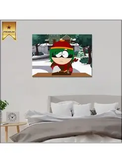 Картина на холсте Южный парк South Park Грабитель 30х40