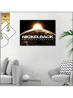 Картина на холсте Nickelback no fixed address 30х40