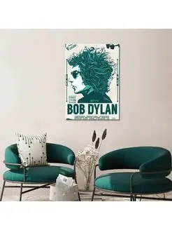 Картина на холсте Bob Dylan винтаж 30х40