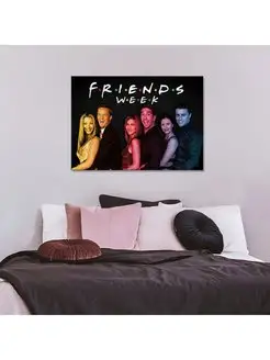 Картина на холсте Друзья Friends 30х40