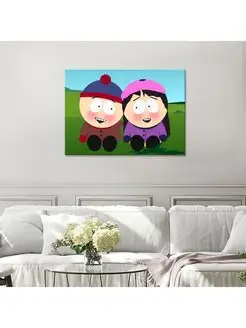 Картина на холсте Южный парк South Park Романтика 30х40