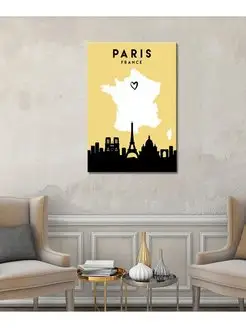 Картина на холсте paris love 20х30