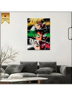 Картина на холсте my hero academia eyes 60х80