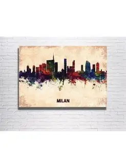 Картина на холсте Milan city 60х80