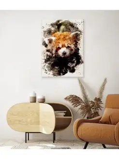 Картина на холсте Watercolour Red Panda 60х80