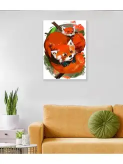 Картина на холсте Red Panda 60х80