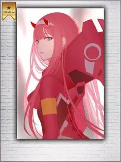 Картина на холсте Zero Two Милый во Франксе 60х80