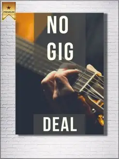 Картина на холсте No gig deal 60х80