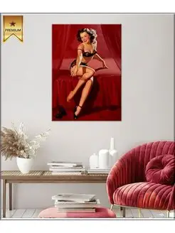 Картина на холсте Арт Пин-ап (8) - Art Pin-up (8) 50х70