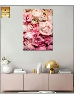 Картина на холсте Цветы Арт Пионы - Flowers Art 50х70