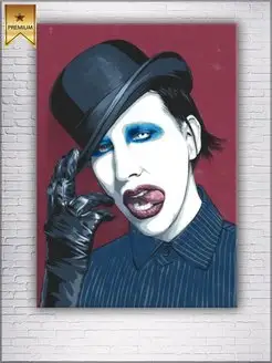 Картина на холсте Marilyn Manson 50х70