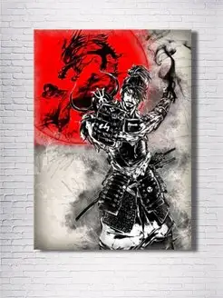 Картина на холсте Samurai 1 50х70