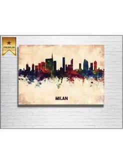 Картина на холсте Milan city 50х70