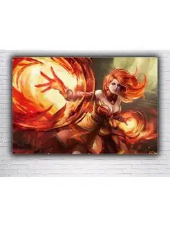 Картина на холсте DOTA 2 Lina 50х70