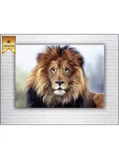 Картина на холсте Lion the King of Animals 50х70