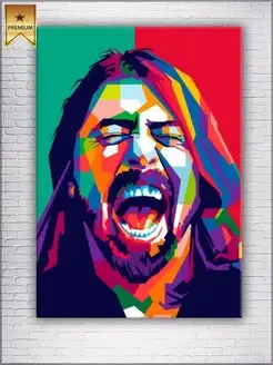 Картина на холсте David eric grohl 40х60