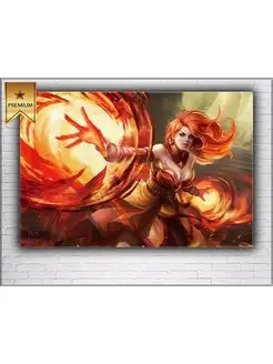 Картина на холсте DOTA 2 Lina 40х60