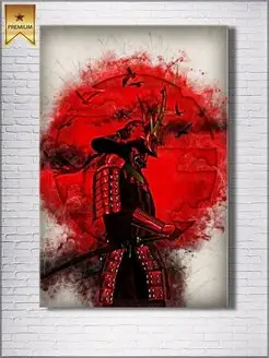 Картина на холсте Samurai Самурай 30х40см