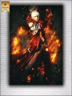 Картина на холсте Данте Devil may cry 30х40см