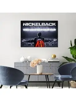 Картина на холсте Nickelback feed the machine 40х60