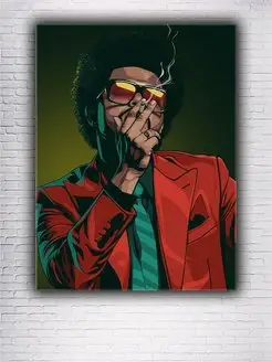 Картина на холсте The Weeknd 30х40см