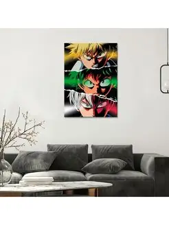 Картина на холсте my hero academia eyes 30х40