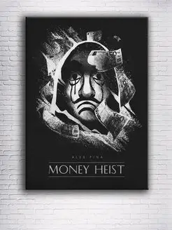 Картина на холсте Money heist 30х40см