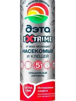 Аэрозоль Дэта EXTRIME от летающих насекомых и клещей 5 в 1