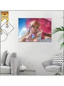 Картина на холсте Princess Zelda Peach 30х40