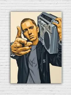 Картина на холсте Eminem 30x40