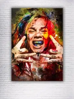 Картина на холсте 6ix9ine Daniel Hernandez 30х40