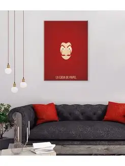 Картина на холсте La casa de papel red 40x60