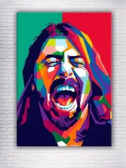 Картина на холсте David eric grohl 40х60