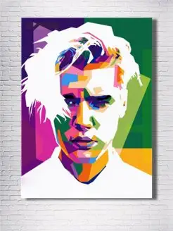 Картина на холсте Justin pop art 30х40