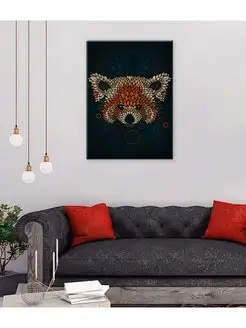 Картина на холсте Red Panda Face 20х30