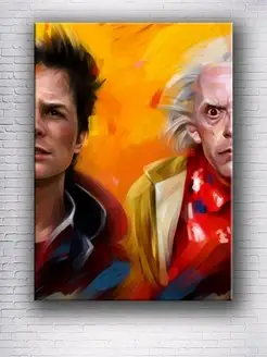 Картина на холсте Back to the Future 30х40